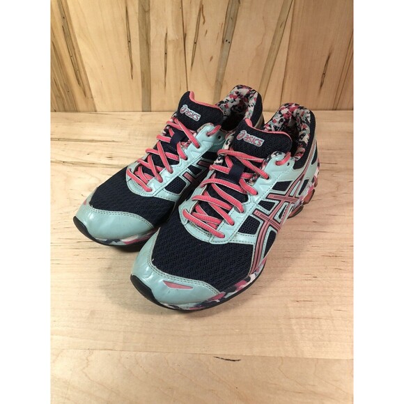 Asics Women’s Sz 8 Gel Frantic 7 Running Shoes T3A6Q Multicolor Indoor Use Only - Picture 1 of 11